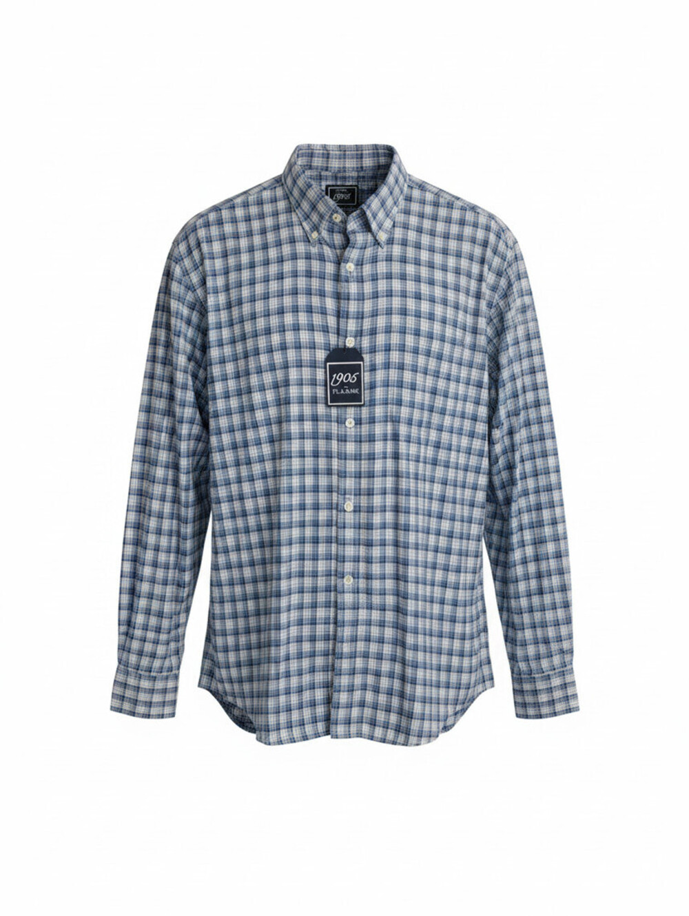 Jos. A. Bank 1905 Tailored Fit Blue Plaid Button-Up Shirt XXL NWT